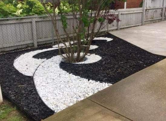 decoracion jardin con piedra blanca 4