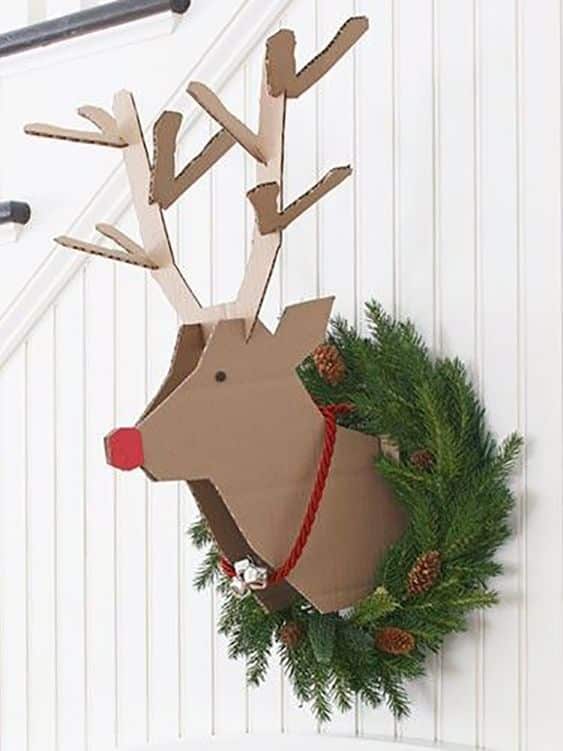 decoracion navidena con renos ideas creativas 6