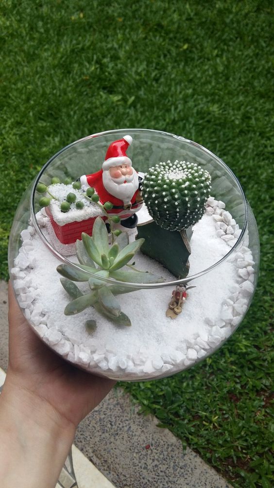 decoracion navidena creativa con cactus 8