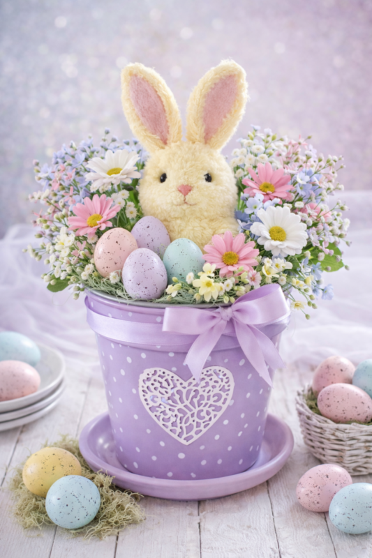 Ideas Únicas de Decoraciones de Pascua con Macetas de Terracota decoraciones de pascua con macetas de terracota 1 scaled