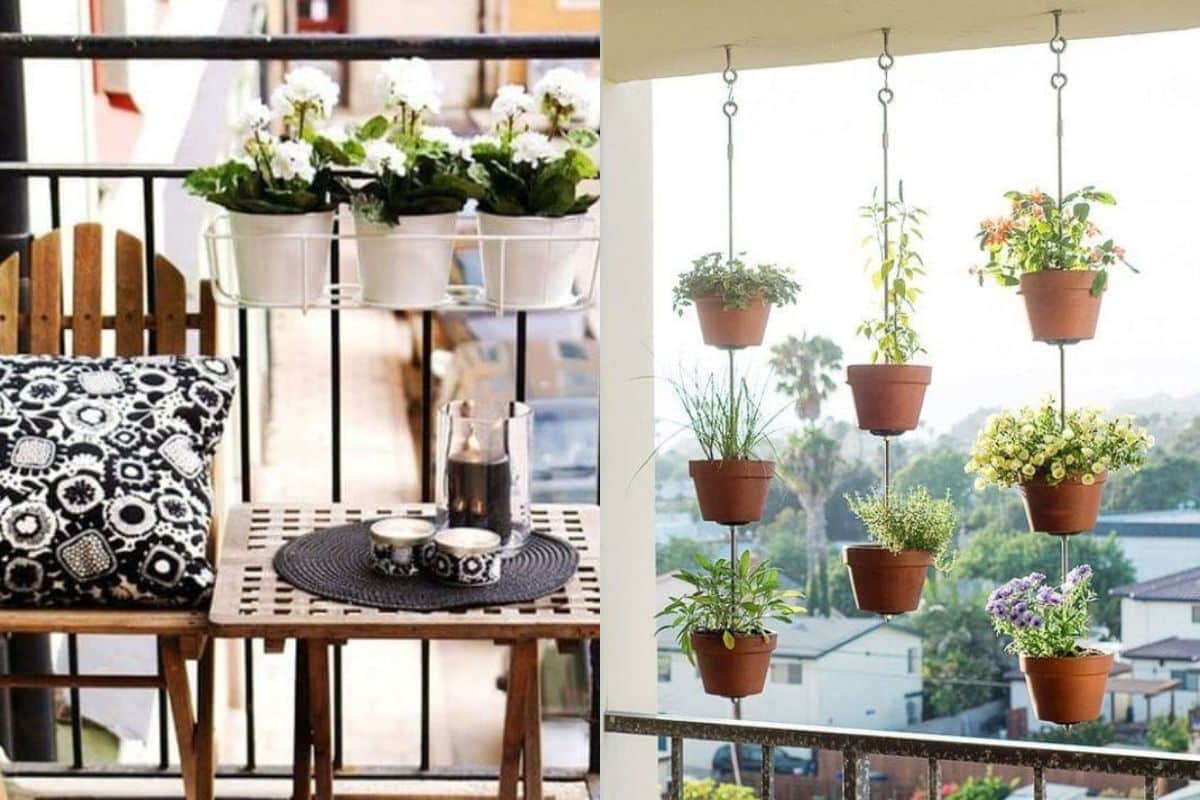decoraciones florales para tus pequenos balcones 6
