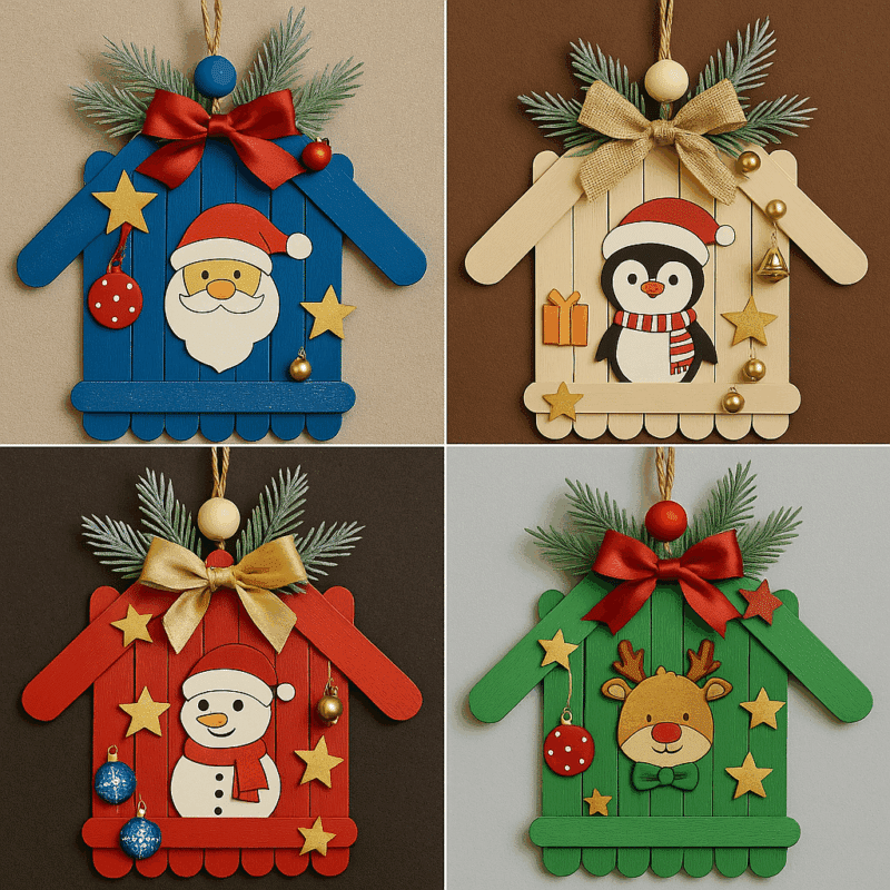 decoraciones navidenas con palitos de helado