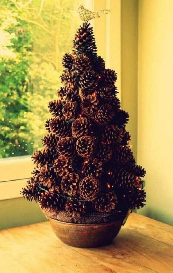 decoraciones navidenas con pinas 11