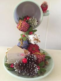 decoraciones navidenas con tazas flotantes 1