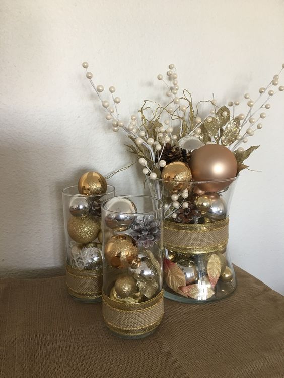 decoraciones navidenas en plata y oro 8
