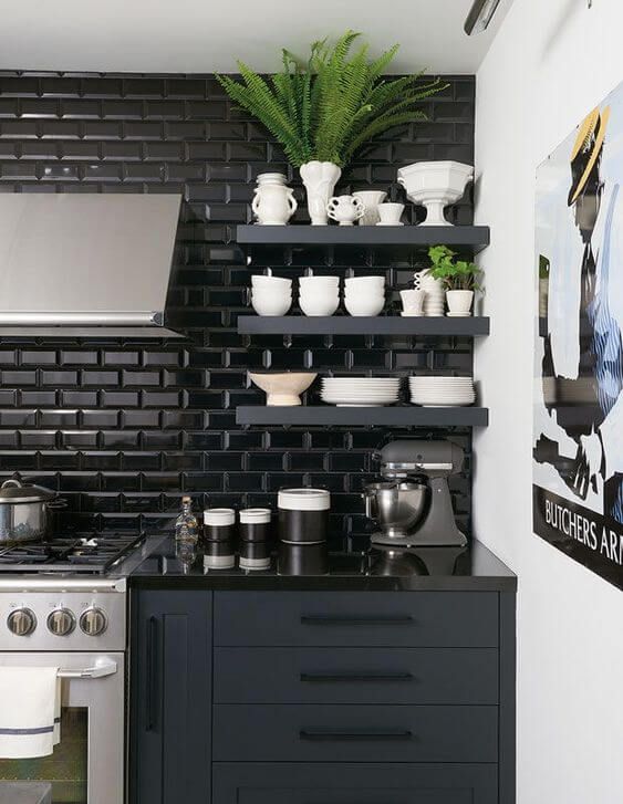 decorar cocinas con el color negro 11