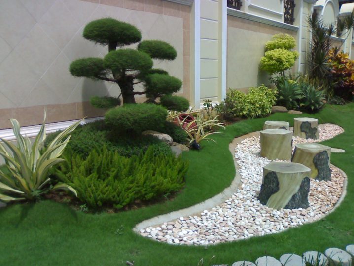 decorar con guijarros jardin 11