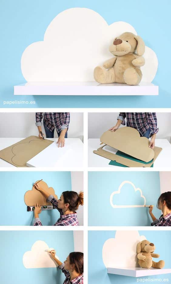decorar la habitacion de un bebe con material reciclable 3