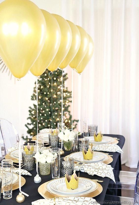 decorar la mesa para la cena de nochevieja 1