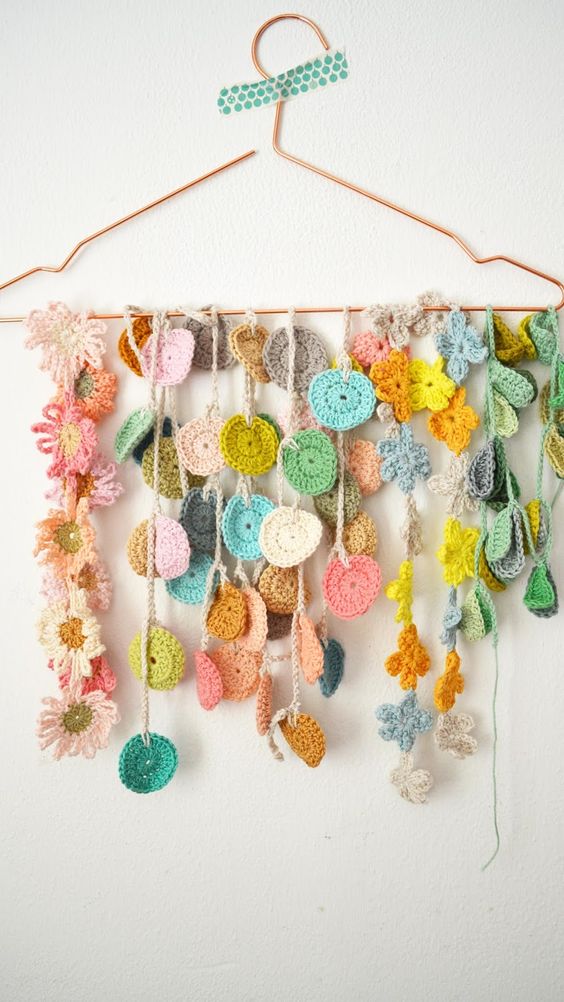 decorar la pared con crochet 1