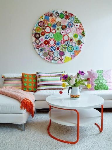 decorar la pared con crochet 3