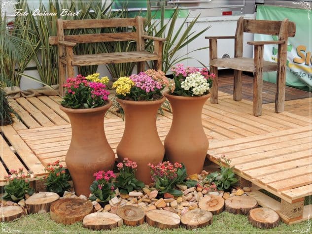 decorar macetas con piedras 1
