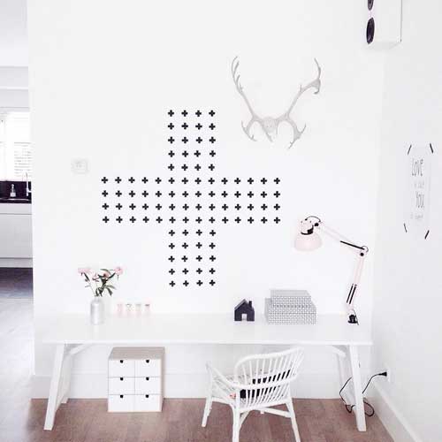 decorar tus paredes con cinta adhesiva 11