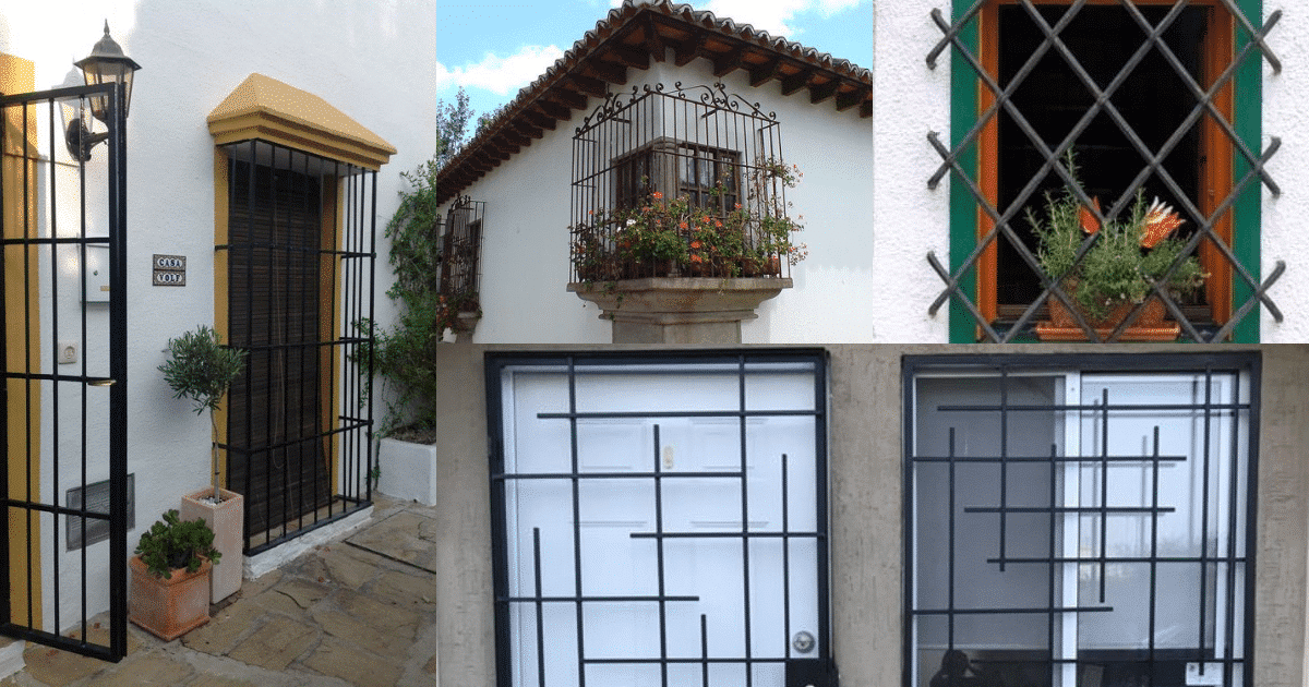 disenos de rejas para puertas y ventanas