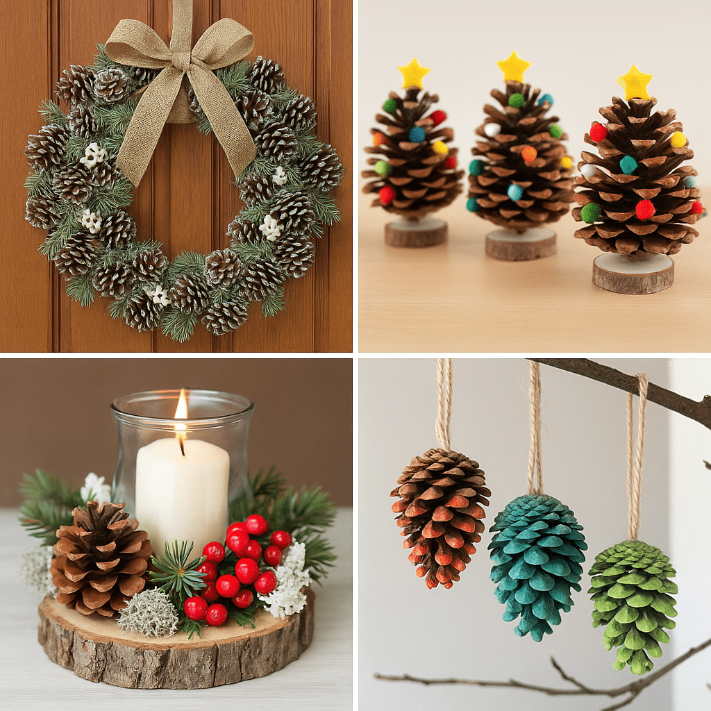 diy decoraciones navidenas naturales 2