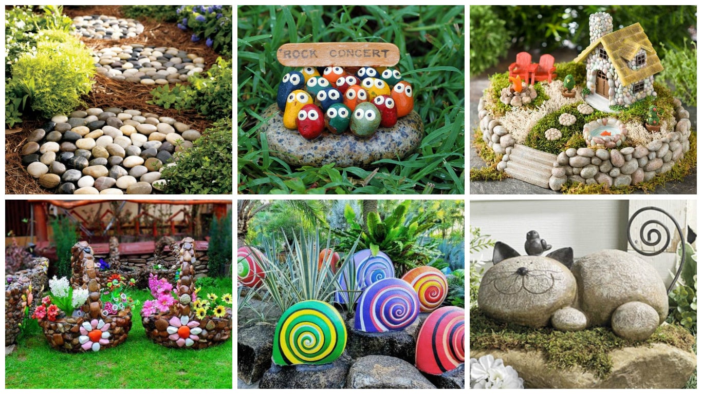 diy decorar tu jardin con piedras