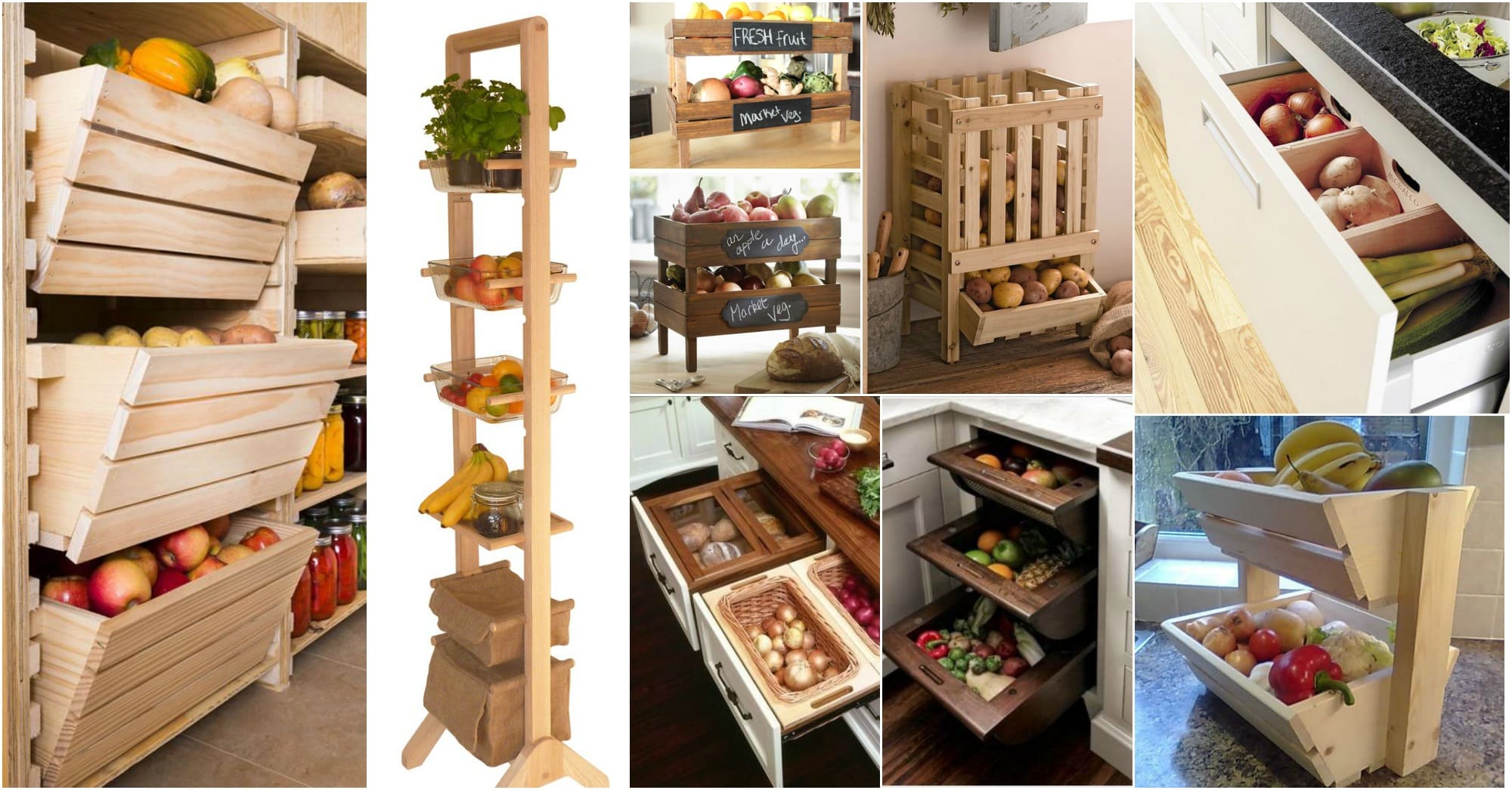 15+ Ideas Geniales de Almacenamiento de Frutas que Te Encantará ! diy ideas almacenamiento frutas