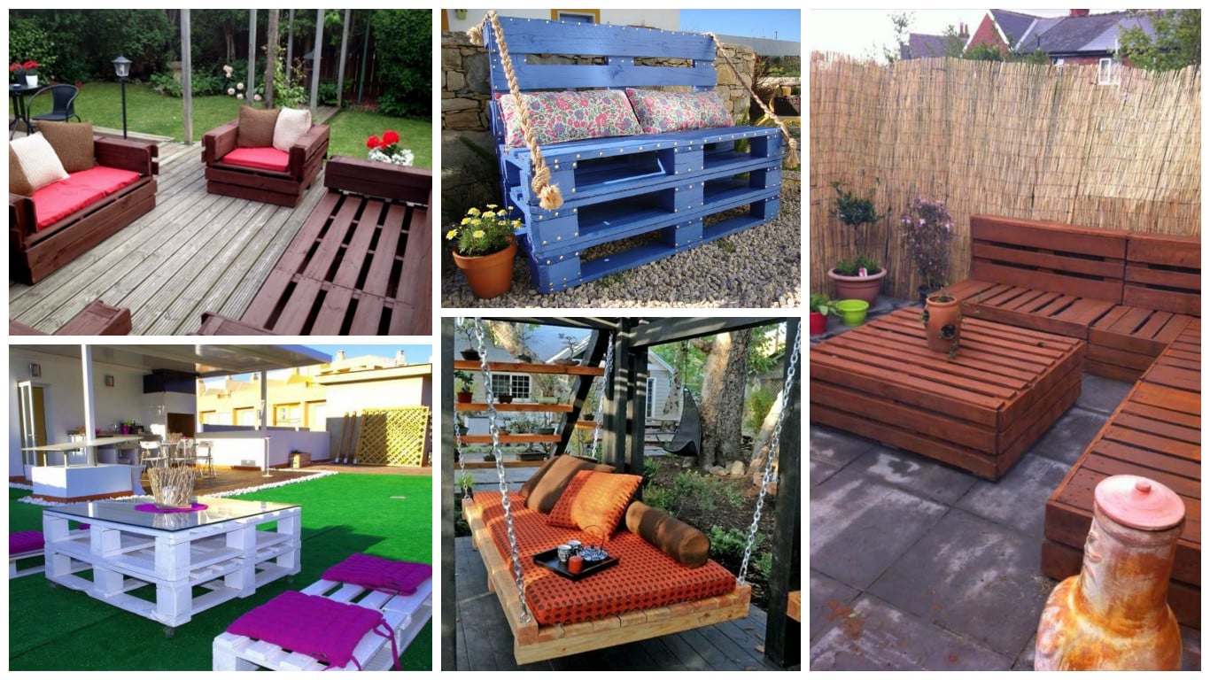 diy muebles de jardin hechos con palets