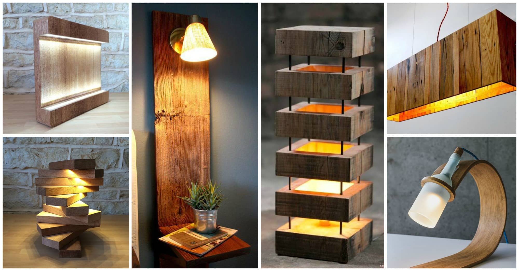 diy paletas madera lamparas creativas
