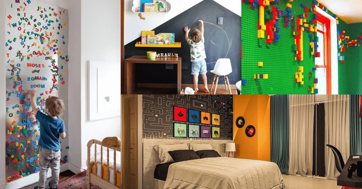 diy paredes decorativas juegos los ninos