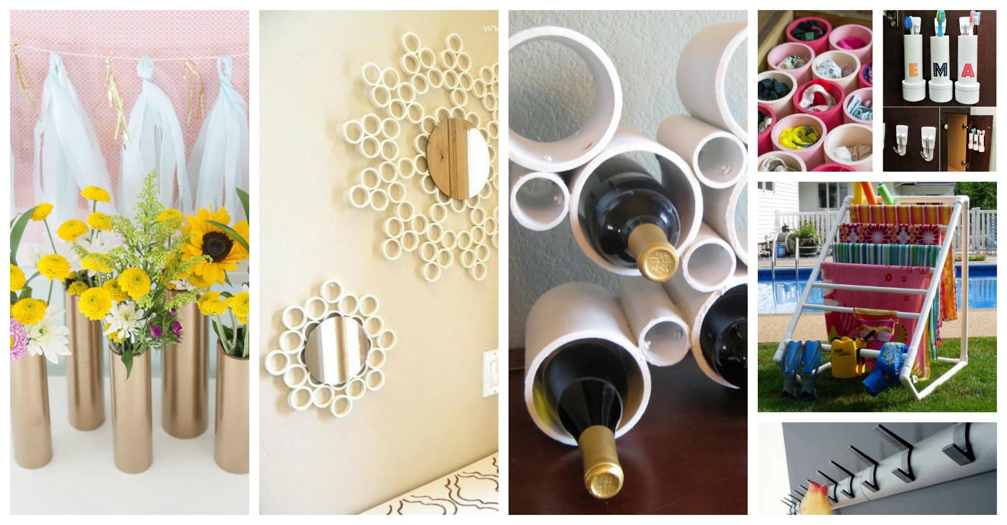 Extraordinario crítico carencia 20+ Ideas Geniales para hacer Manualidades con Tubos de PVC | Casa Y Jardin