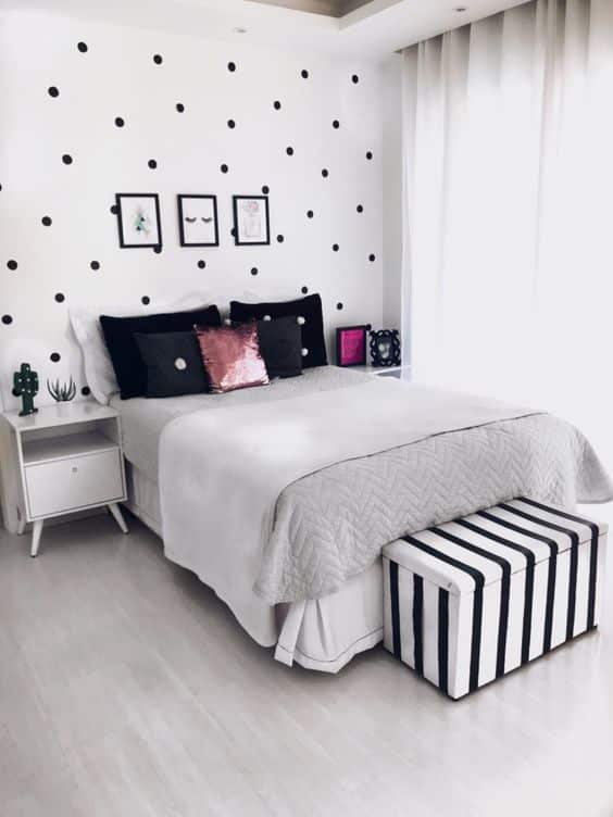 dormitorio blanco y negro 4