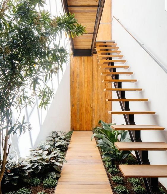 escaleras de madera para interiores 6