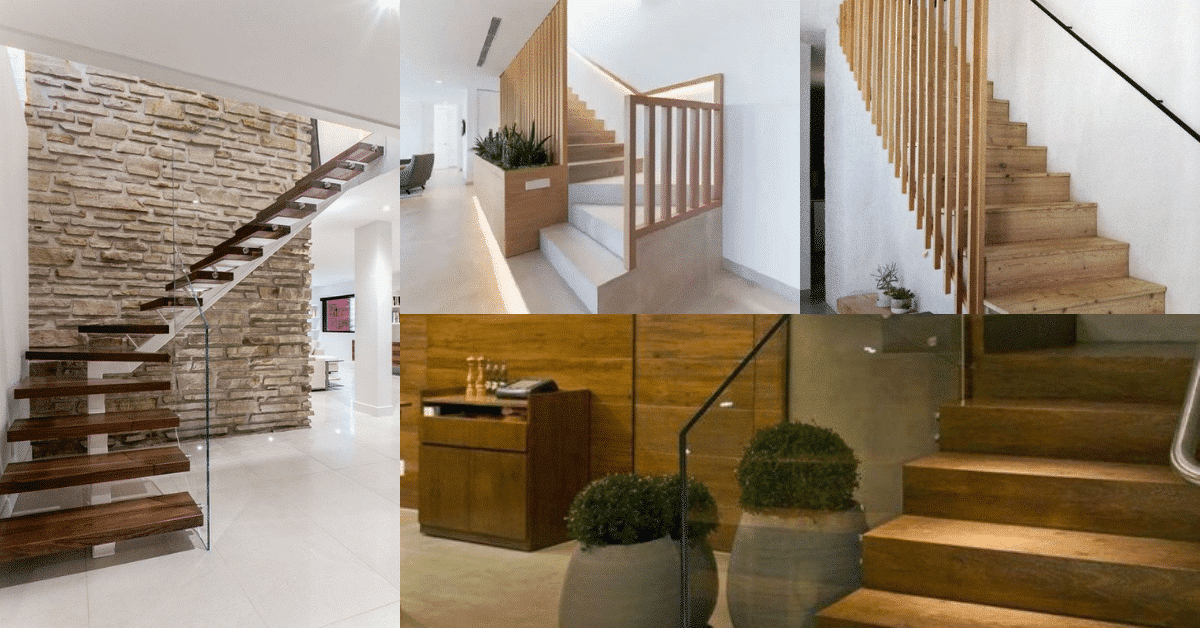 escaleras de madera para interiores