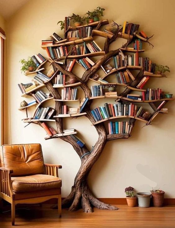 estanteria de arbol para libros 2