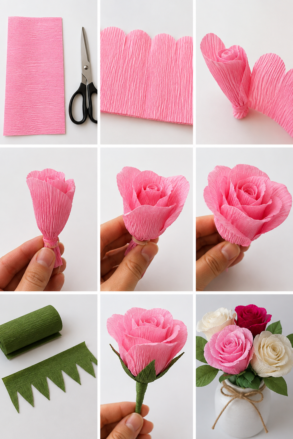 Flores de papel crepé muy fáciles de hacer Flores de papel crepé muy fáciles de hacer flores de papel crepe muy faciles de hacer 7