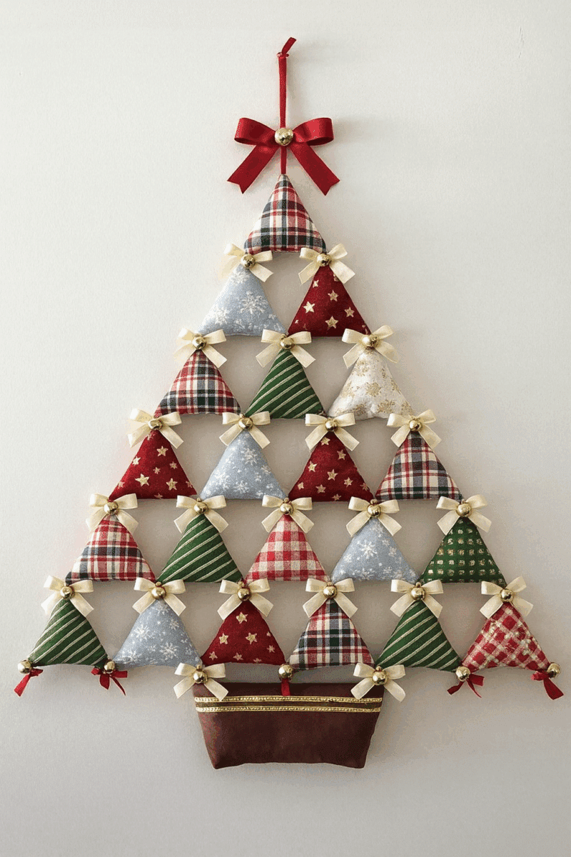 hacer adornos navidenos con retazos de tela 1