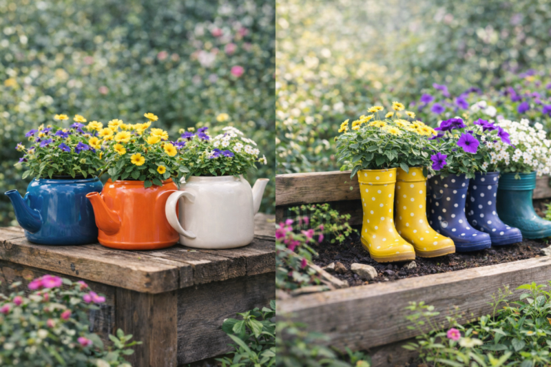 Macetas de jardín DIY: Haz las tuyas en casa haz tus propias macetas de jardin 3