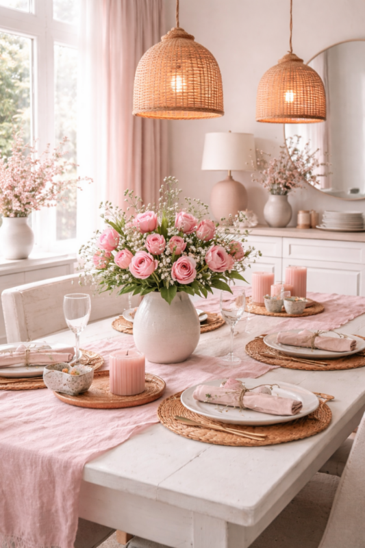 Hermosas ideas de decoración en color rosa para la primavera: transforma tu hogar con luz, textura y calma hermosas ideas de decoracion en color rosa para la primavera 9 scaled