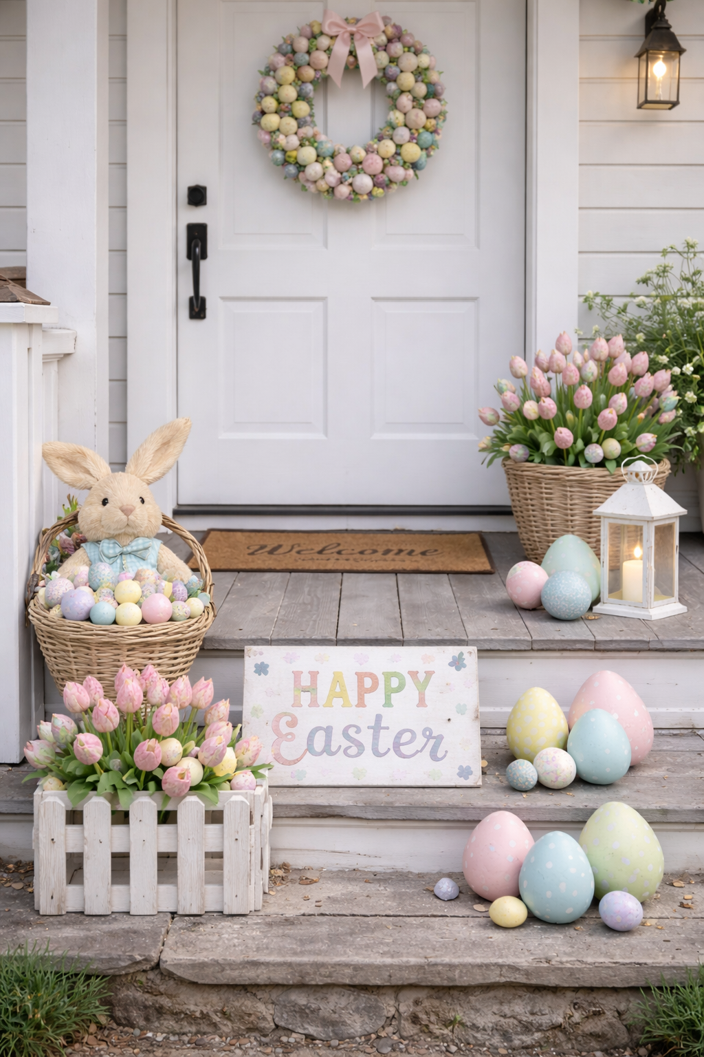 Ideas adorables para decorar el porche en primavera durante la Pascua Ideas adorables para decorar el porche en primavera durante la Pascua ideas adorables para decorar el porche en primavera durante la pascua 5
