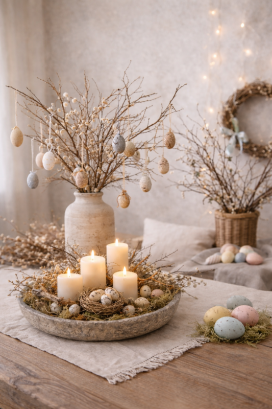 Ideas creativas para decorar bandejas de Pascua: composiciones elegantes y llenas de primavera ideas creativas para decorar bandejas de pascua 7 scaled
