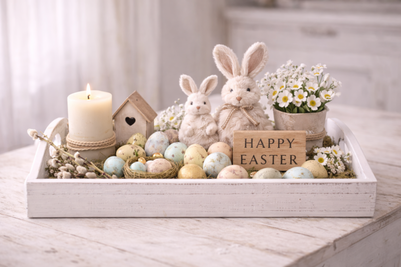 Ideas creativas para decorar bandejas de Pascua: composiciones elegantes y llenas de primavera ideas creativas para decorar bandejas de pascua