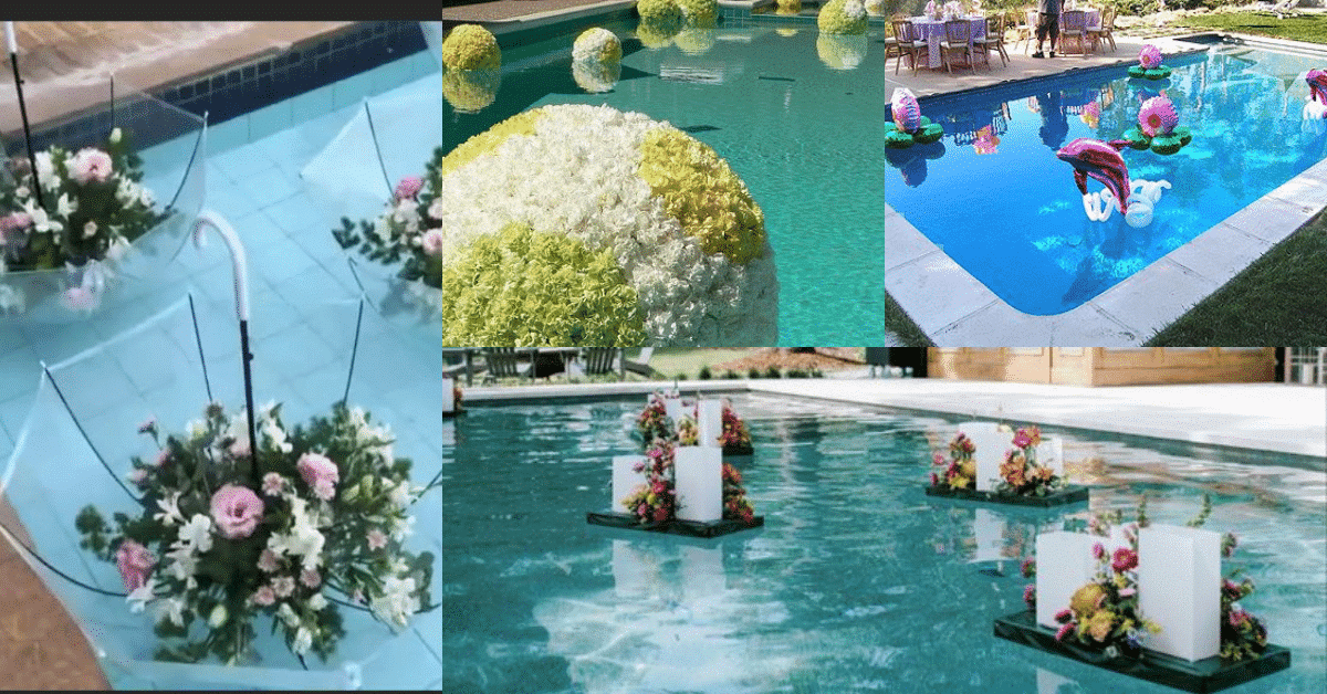 ideas creativas para decorar la piscina para una fiesta