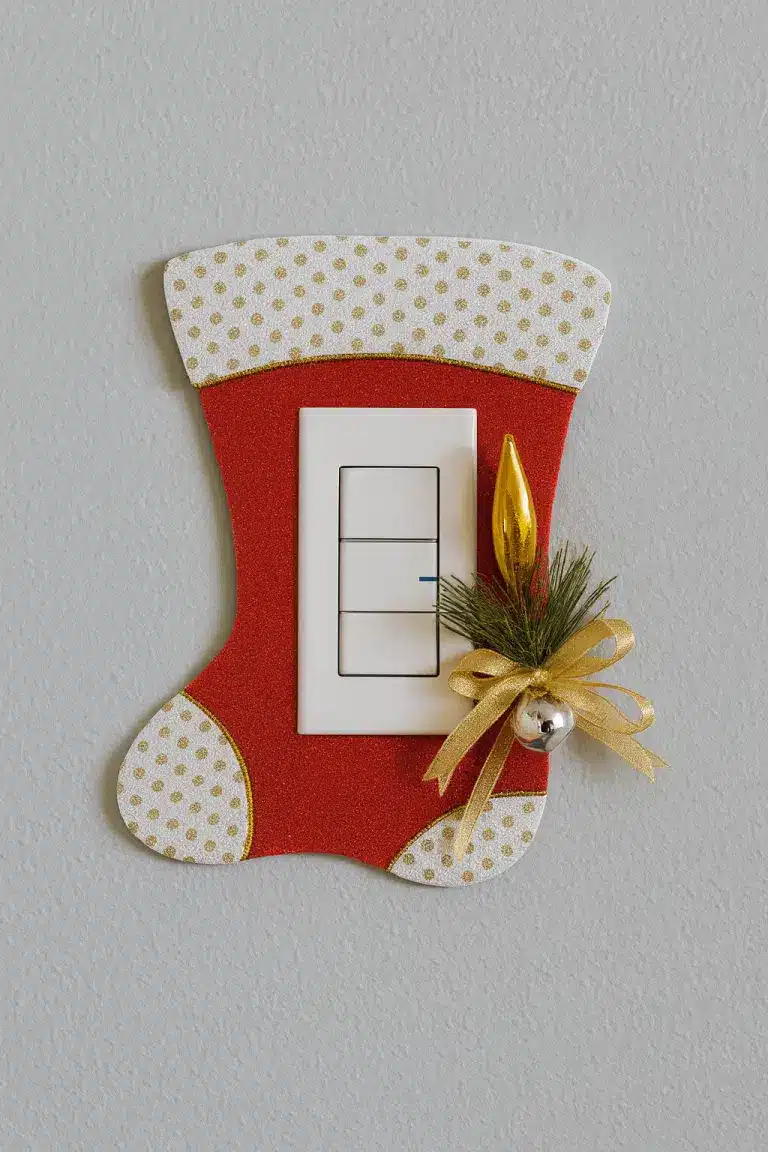 ideas creativas para decorar tu interruptor de luz para navidad 1