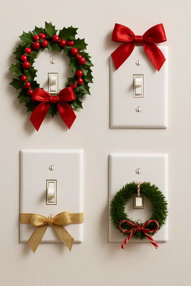 ideas creativas para decorar tu interruptor de luz para navidad 2