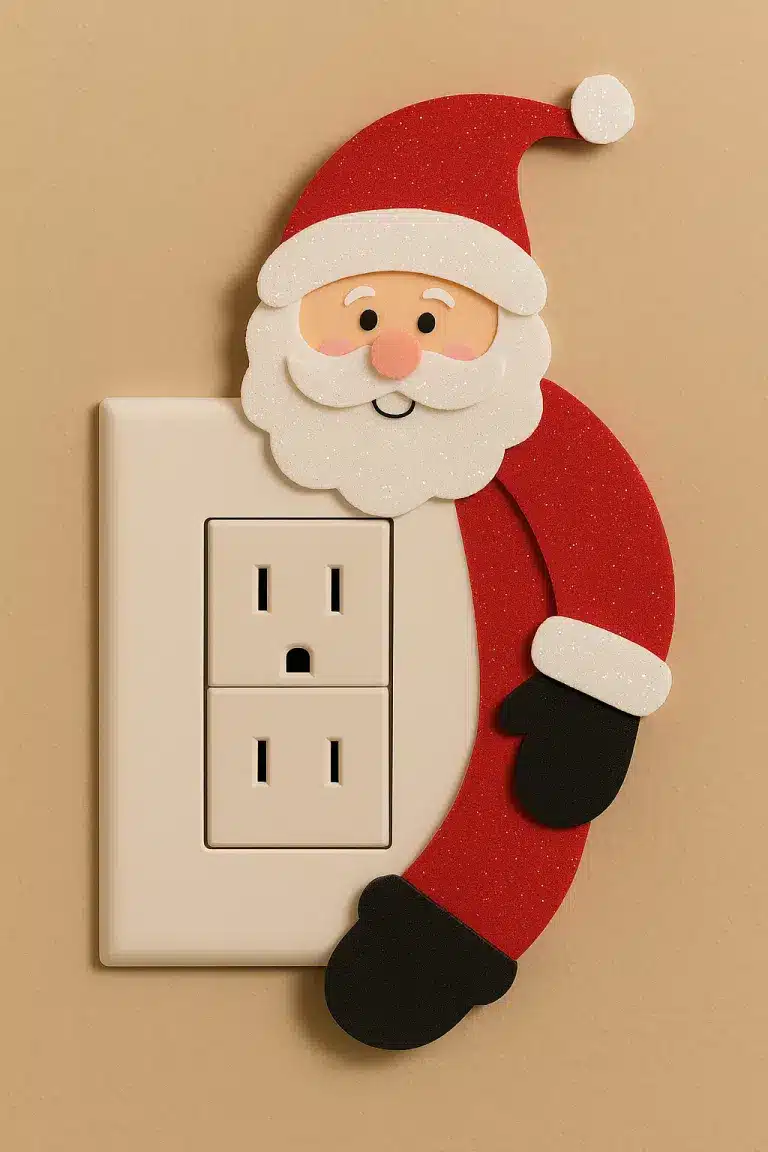 ideas creativas para decorar tu interruptor de luz para navidad 4