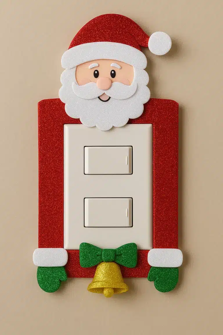 ideas creativas para decorar tu interruptor de luz para navidad 5