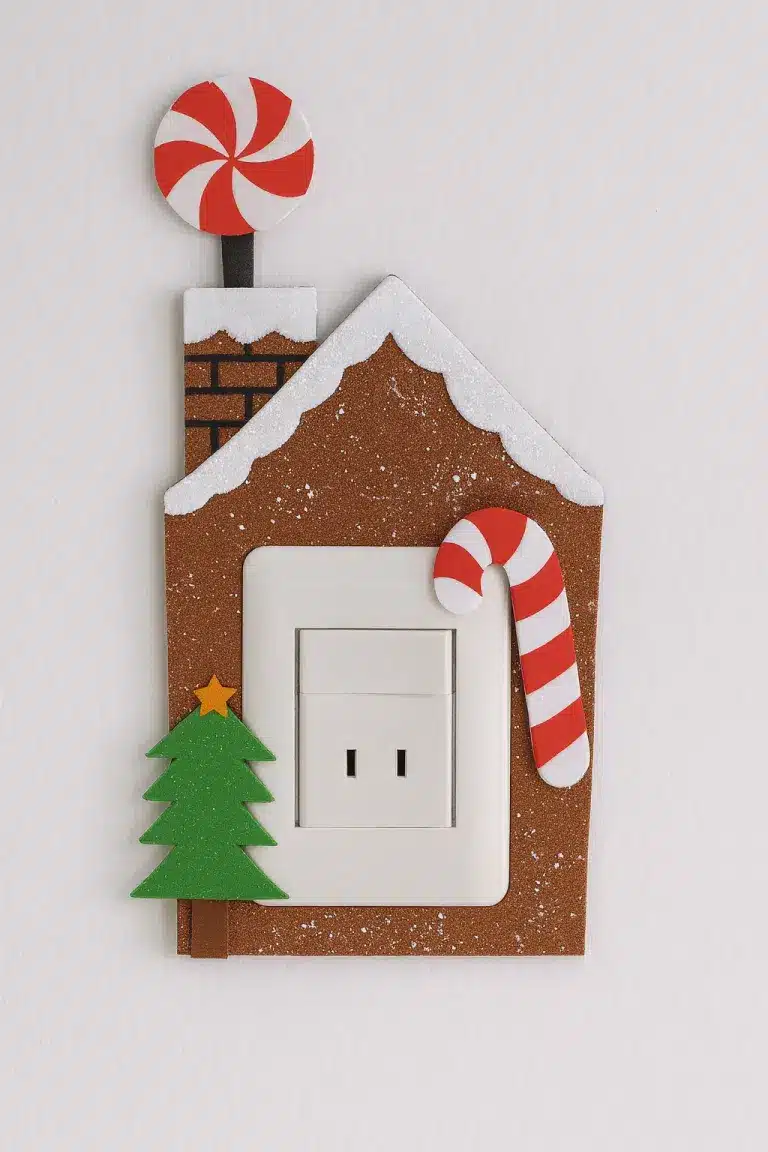 ideas creativas para decorar tu interruptor de luz para navidad