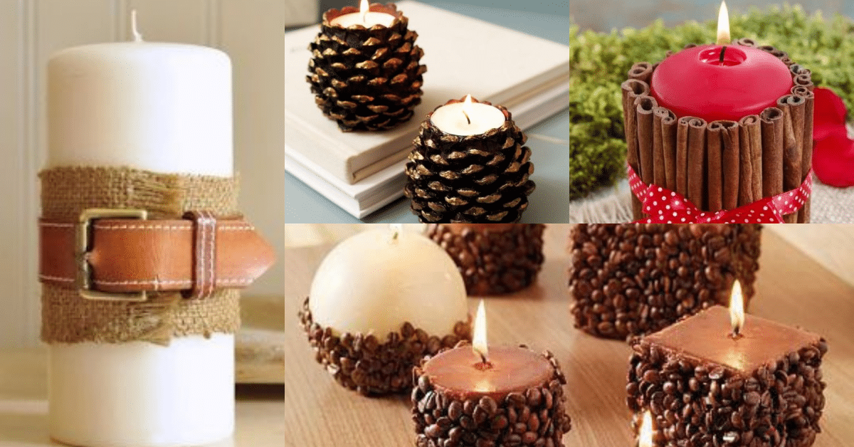 ideas creativas para decorar velas