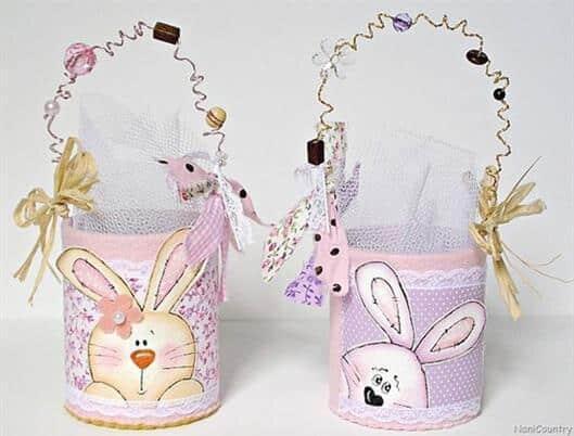 Ideas de Cesta de Conejito: inspiración creativa para una Pascua llena de encanto ideas de cesta de conejito 6