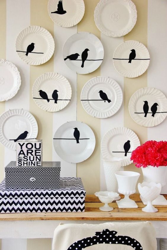 ideas de decoracion con platos 2