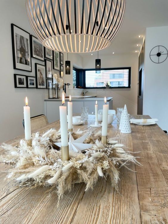 ideas de decoracion navidena con pampas 10