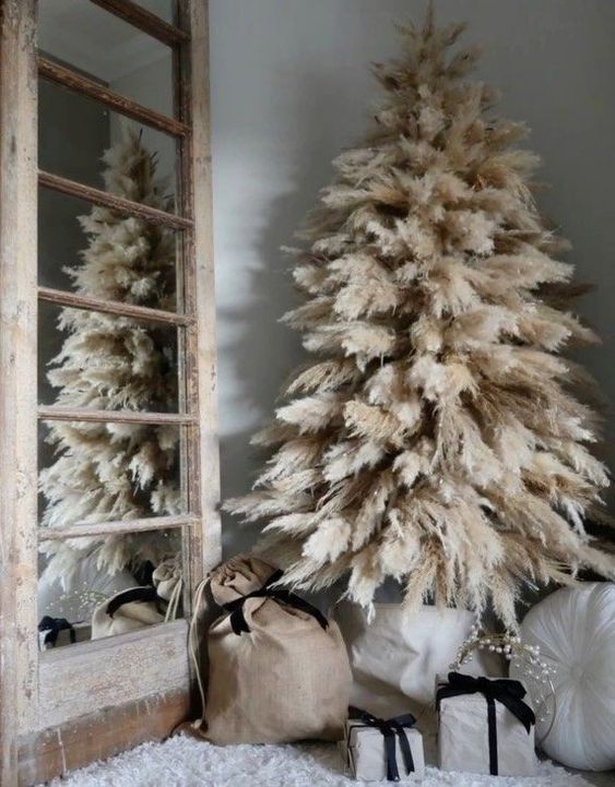 ideas de decoracion navidena con pampas 8