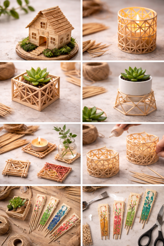 Hazlo tú mismo: Manualidades con palillos de dientes ideas de manualidades con palillos de dientes 5 scaled