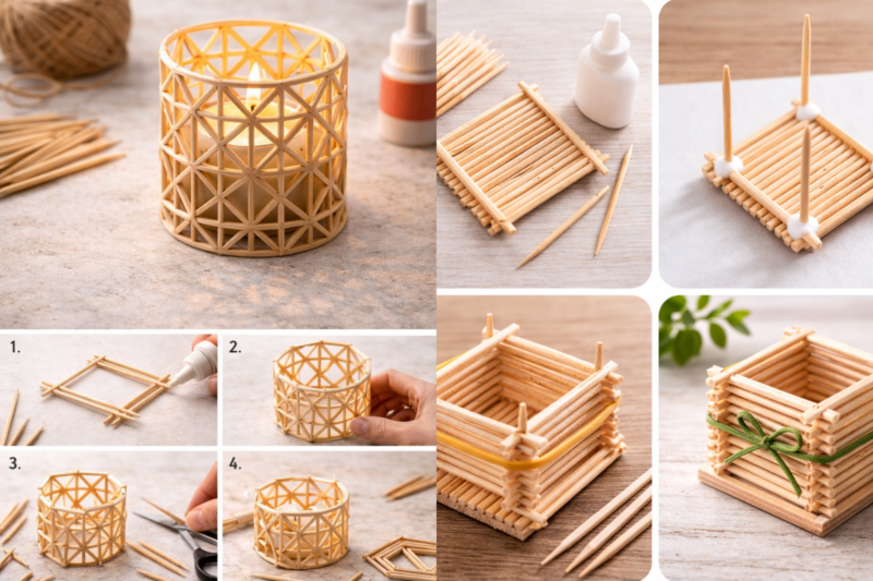 Hazlo tú mismo: Manualidades con palillos de dientes ideas de manualidades con palillos de dientes 7