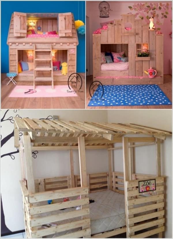 ideas de muebles infantiles hechos con palets 9